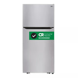 LG 20 cu. ft. Top Freezer Refrigerator - Stainless Steel (LTCS20030S)