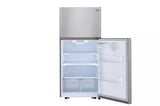 LG 20 cu. ft. Top Freezer Refrigerator - Stainless Steel (LTCS20030S)