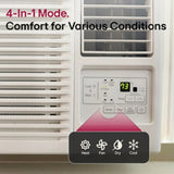 LG 18,000 BTU Smart Wi-Fi Enabled Window Air Conditioner, Cooling & Heating - White (LW1823HRSM)