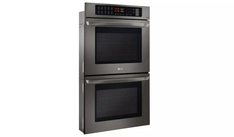 LG 9.4 cu. ft Total Capacity Double Wall Oven - Black Stainless Steel (LWD3063BD)