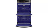 LG 9.4 cu. ft Total Capacity Double Wall Oven - Black Stainless Steel (LWD3063BD)