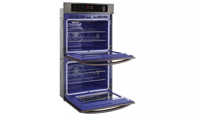 LG 9.4 cu. ft Total Capacity Double Wall Oven - Black Stainless Steel (LWD3063BD)
