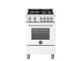 BERTAZZONI  24 inch All Gas Range, 4 Burners - Bianco Matt (MAS244GASBIV)