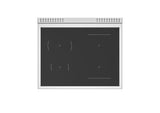 BERTAZZONI  30 inch Induction Range, 4 Heating Zones, Electric Oven - Gold Accents - Bianco Matt (MAS304INMBG)