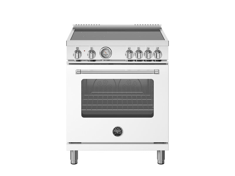 BERTAZZONI  30 inch Induction Range, 4 Heating Zones, Electric Oven - Bianco Matt (MAS304INMBIV)