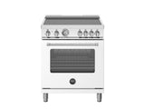 BERTAZZONI  30 inch Induction Range, 4 Heating Zones, Electric Oven - Bianco Matt (MAS304INMBIV)