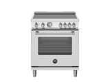 BERTAZZONI  30 inch Induction Range, 4 Heating Zones, Electric Oven - Stainless Steel (MAS304INMXV)