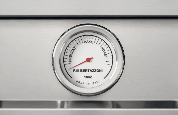 BERTAZZONI  36 inch Induction Range, 5 Heating Zones and Cast Iron Griddle, Electric Self-Clean Oven - Stainless Steel (MAS365ICFEPXT)