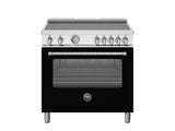 BERTAZZONI  36 inch Induction Range, 5 Heating Zones, Electric Oven - Nero Matt (MAS365INMNEV)
