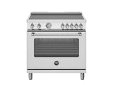 BERTAZZONI  36 inch Induction Range, 5 Heating Zones, Electric Oven - Stainless Steel (MAS365INMXV)