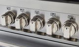 BERTAZZONI  48 inch All Gas Range, 6 Burner and Griddle - Nero Matt (MAS486GGASNEV)