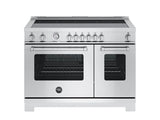 BERTAZZONI  48 inch Induction Range, 6 Heating Zones, Electric Oven - Stainless Steel (MAS486INMXV)