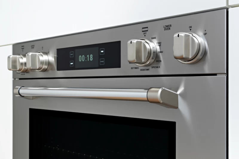 BERTAZZONI  30 Double Electric Convection Oven Self-Clean with Assistant - Stainless Steel (MAST30FDEXT)