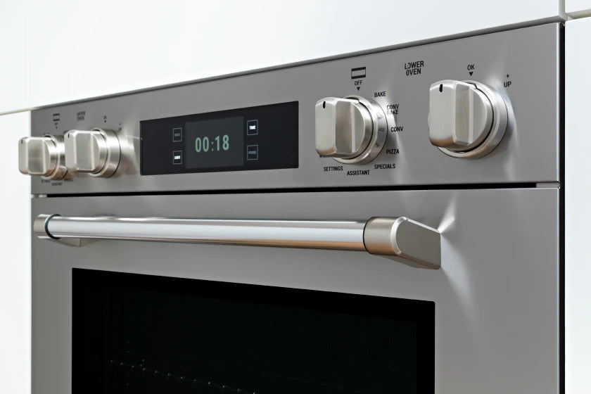 BERTAZZONI  30 Double Electric Convection Oven Self-Clean with Assistant - Stainless Steel (MAST30FDEXT)