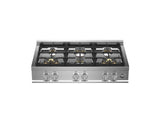 BERTAZZONI  36 Gas Rangetop 6 brass burners - Stainless Steel (MAST366RTBXT)