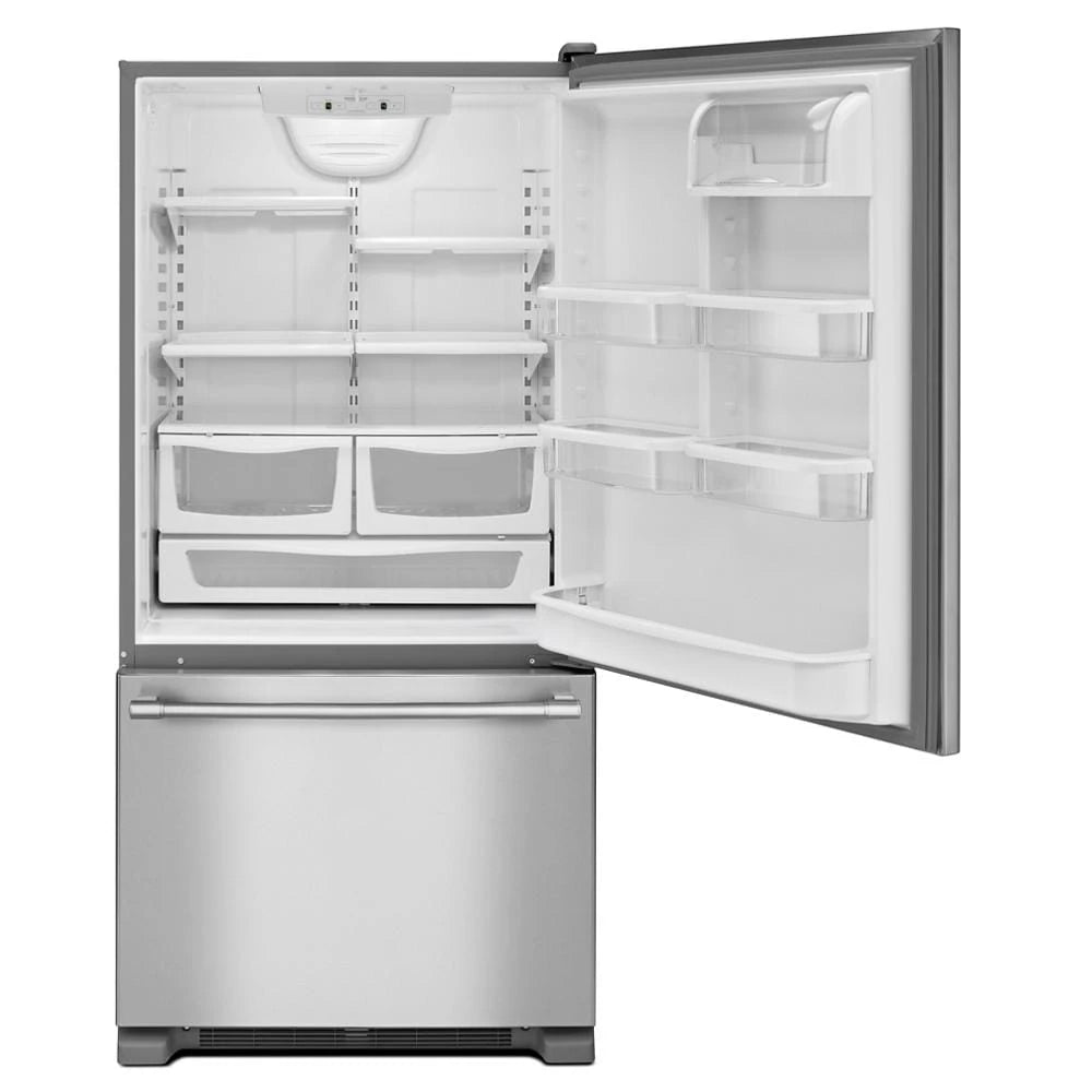 Maytag  30-Inch Wide Bottom Mount Refrigerator - 19 Cu. Ft. - Fingerprint Resistant Stainless Steel (MBF1958FEZ)