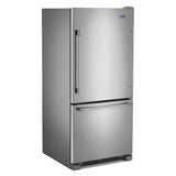 Maytag  30-Inch Wide Bottom Mount Refrigerator - 19 Cu. Ft. - Fingerprint Resistant Stainless Steel (MBF1958FEZ)