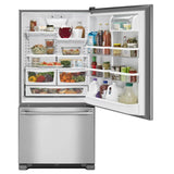 Maytag  30-Inch Wide Bottom Mount Refrigerator - 19 Cu. Ft. - Fingerprint Resistant Stainless Steel (MBF1958FEZ)