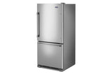 Maytag 30-Inch Wide Bottom Mount Refrigerator - 19 Cu. Ft. - Fingerprint Resistant Stainless Steel (MBF1958FEZ)