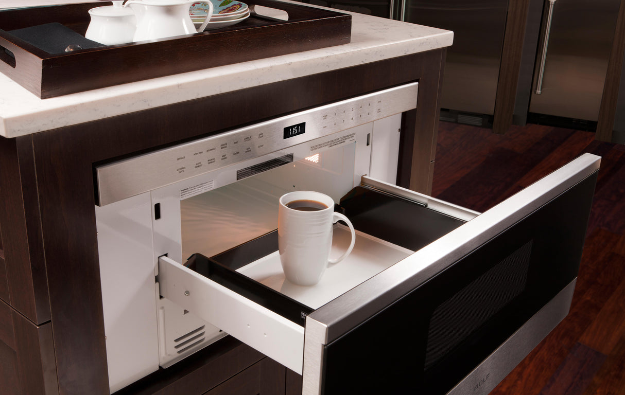 Wolf 30" Transitional Drawer Microwave - Stainless Steel (MD30TES)