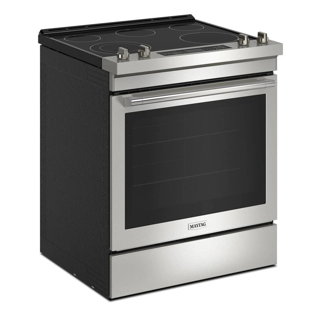 MAYTAG  30-Inch Wide Slide-In Electric Range With Air Fry - 6.4 Cu. Ft. - Fingerprint Resistant Stainless Steel (MES8800PZ)