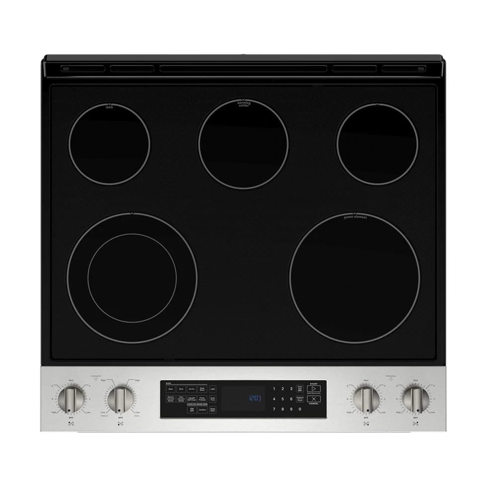 MAYTAG  30-Inch Wide Slide-In Electric Range With Air Fry - 6.4 Cu. Ft. - Fingerprint Resistant Stainless Steel (MES8800PZ)