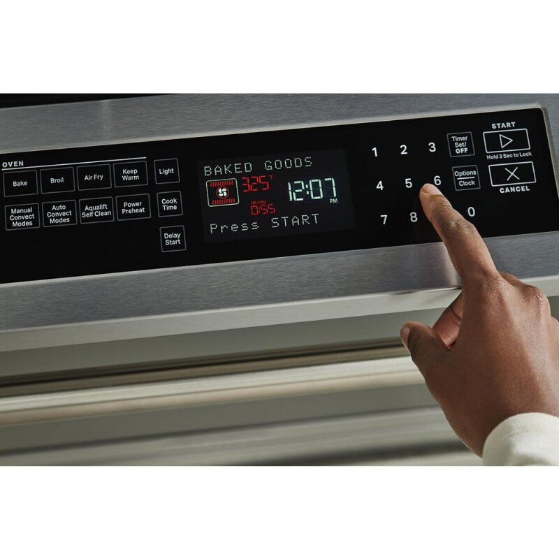 MAYTAG 30-Inch Wide Slide-In Electric Range With Air Fry - 6.4 Cu. Ft. - Fingerprint Resistant Stainless Steel (MES8800PZ)