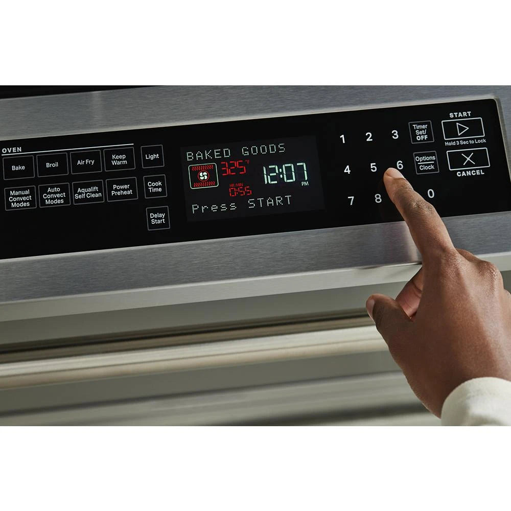 MAYTAG  30-Inch Wide Slide-In Electric Range With Air Fry - 6.4 Cu. Ft. - Fingerprint Resistant Stainless Steel (MES8800PZ)
