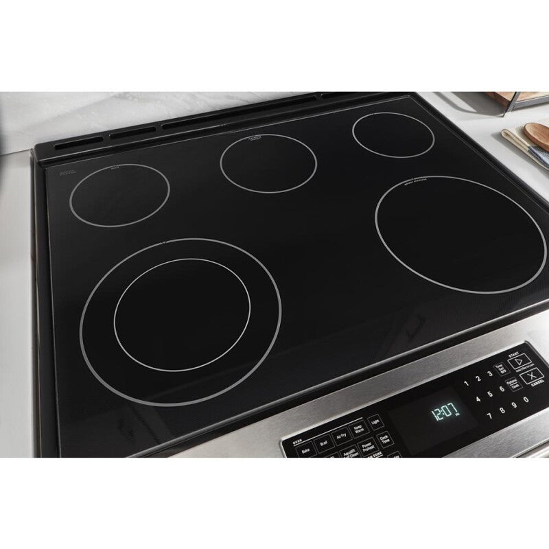 MAYTAG 30-Inch Wide Slide-In Electric Range With Air Fry - 6.4 Cu. Ft. - Fingerprint Resistant Stainless Steel (MES8800PZ)