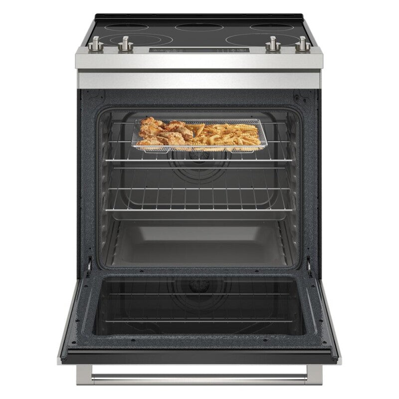 MAYTAG 30-Inch Wide Slide-In Electric Range With Air Fry - 6.4 Cu. Ft. - Fingerprint Resistant Stainless Steel (MES8800PZ)