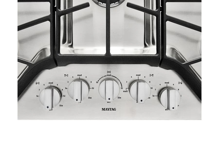 MAYTAG  36-inch Wide Gas Cooktop with DuraGuard™ Protective Finish - Stainless Steel (MGC9536DS)