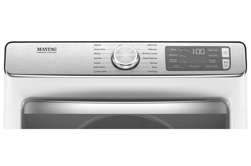 MAYTAG Smart Front Load Gas Dryer with Extra Power and Advanced Moisture Sensing Plus - 7.3 cu. ft. - White (MGD8630HW)