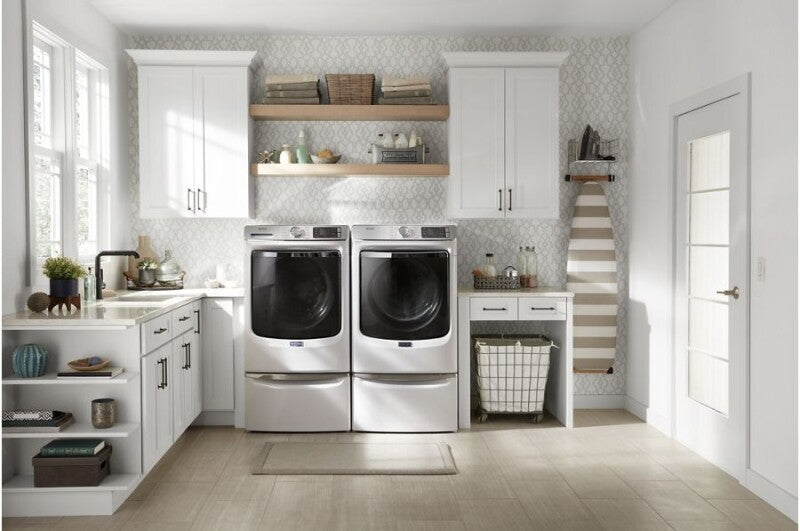 MAYTAG Smart Front Load Gas Dryer with Extra Power and Advanced Moisture Sensing Plus - 7.3 cu. ft. - White (MGD8630HW)