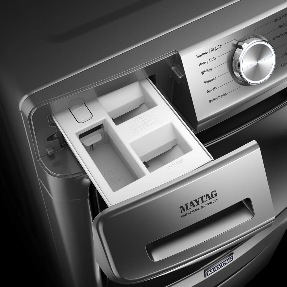 MAYTAG  Front Load Washer with Extra Power and 16-Hr Fresh Hold® option - 4.8 cu. ft. - Metallic Slate (MHW6630HC)