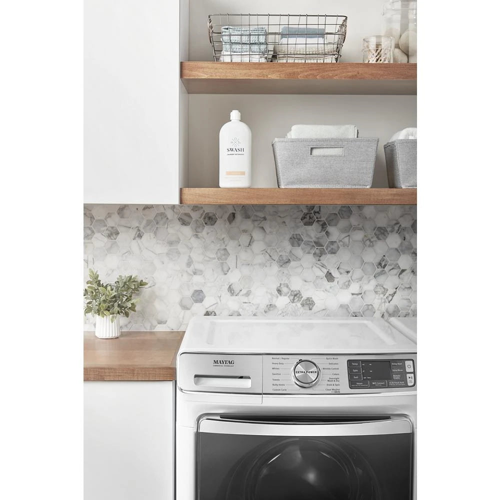 MAYTAG  Smart Front Load Washer with Extra Power and 24-Hr Fresh Hold® option - 5.0 cu. ft. - White (MHW8630HW)