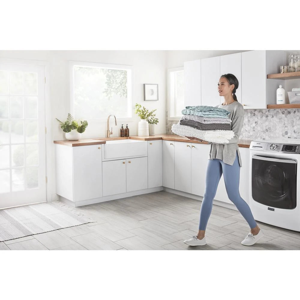 MAYTAG  Smart Front Load Washer with Extra Power and 24-Hr Fresh Hold® option - 5.0 cu. ft. - White (MHW8630HW)