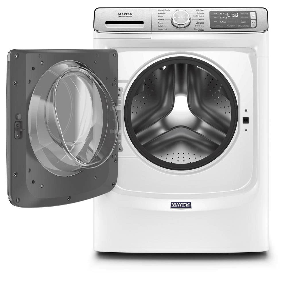 MAYTAG  Smart Front Load Washer with Extra Power and 24-Hr Fresh Hold® option - 5.0 cu. ft. - White (MHW8630HW)