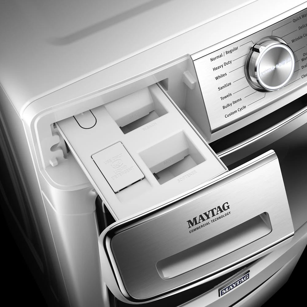 MAYTAG  Smart Front Load Washer with Extra Power and 24-Hr Fresh Hold® option - 5.0 cu. ft. - White (MHW8630HW)