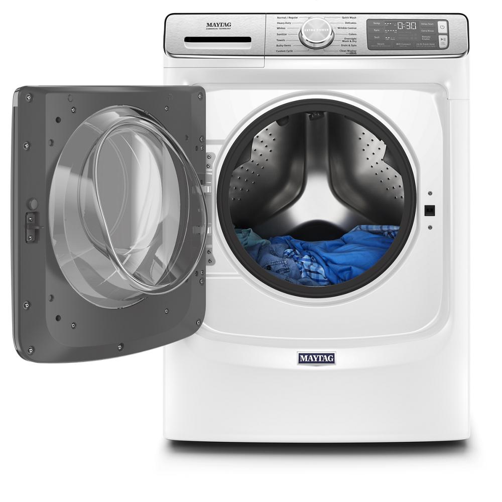 Maytag Smart Front Load Washer with Extra Power and 24-Hr Fresh Hold option - 5.0 cu. ft. - White (MHW8630HW)