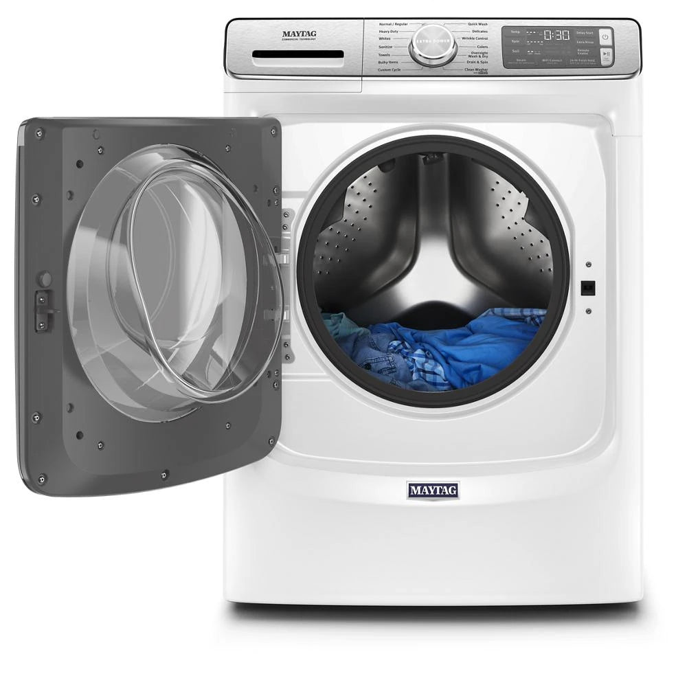 MAYTAG  Smart Front Load Washer with Extra Power and 24-Hr Fresh Hold® option - 5.0 cu. ft. - White (MHW8630HW)