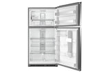 Maytag 33-Inch Wide Top Freezer Refrigerator with EvenAir Cooling Tower- 21 Cu. Ft. - Fingerprint Resistant Stainless Steel (MRT711SMFZ)