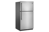 Maytag 33-Inch Wide Top Freezer Refrigerator with EvenAir Cooling Tower- 21 Cu. Ft. - Fingerprint Resistant Stainless Steel (MRT711SMFZ)