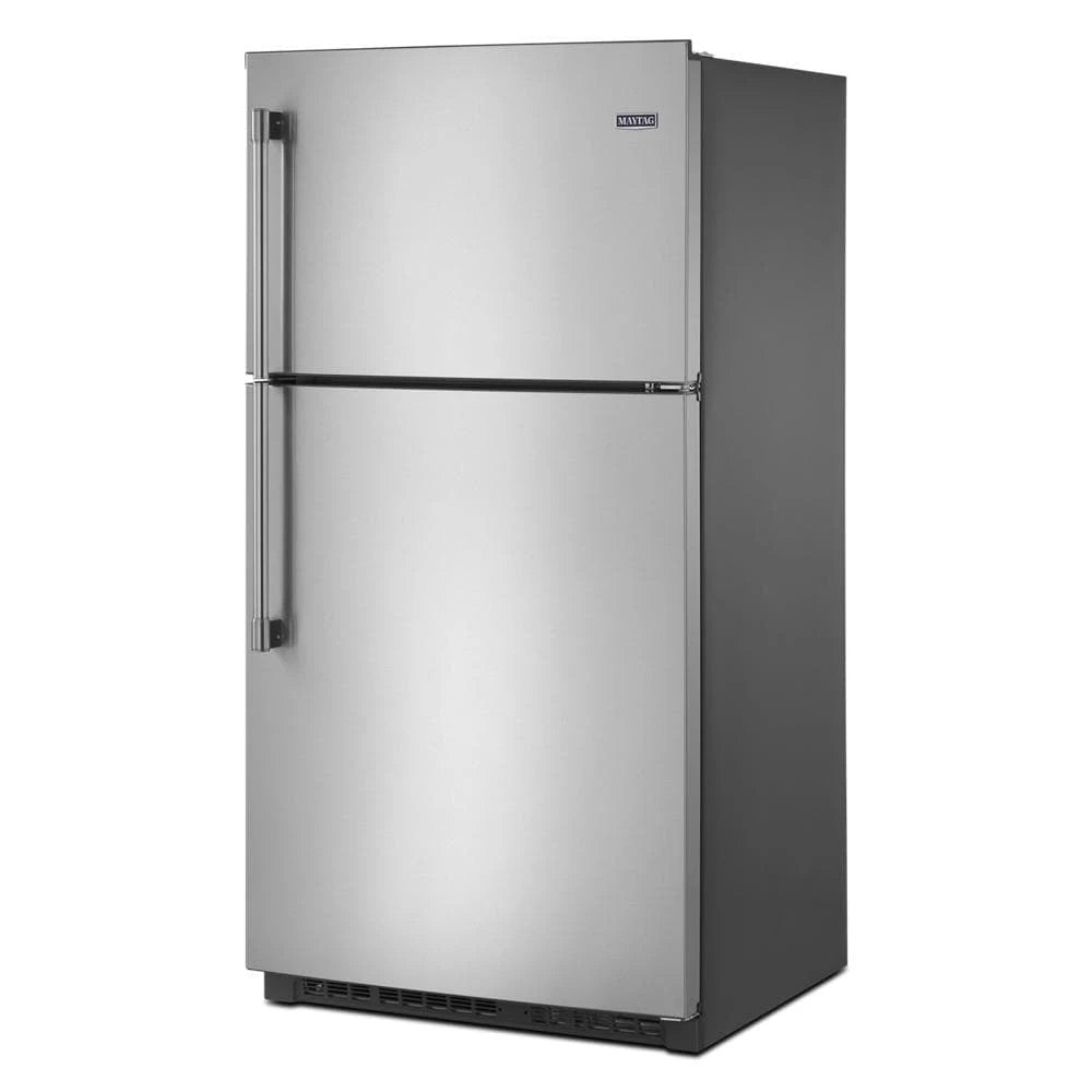 MAYTAG  33-Inch Wide Top Freezer Refrigerator with EvenAir™ Cooling Tower- 21 Cu. Ft. - Fingerprint Resistant Stainless Steel (MRT711SMFZ)