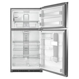 MAYTAG  33-Inch Wide Top Freezer Refrigerator with EvenAir™ Cooling Tower- 21 Cu. Ft. - Fingerprint Resistant Stainless Steel (MRT711SMFZ)