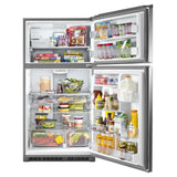 MAYTAG  33-Inch Wide Top Freezer Refrigerator with EvenAir™ Cooling Tower- 21 Cu. Ft. - Fingerprint Resistant Stainless Steel (MRT711SMFZ)