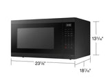 SAMSUNG  Fingerprint Resistant | Ceramic Enamel Interior | 1.9 cu.ft. - Matte Black Stainless Steel (MS19DG8500MTAA)