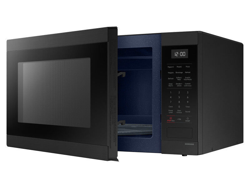 SAMSUNG  Fingerprint Resistant | Ceramic Enamel Interior | 1.9 cu.ft. - Matte Black Stainless Steel (MS19DG8500MTAA)