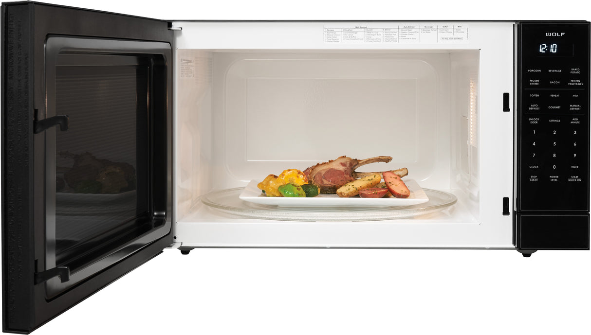 Wolf 24" Standard Microwave Oven - Black (MS24)