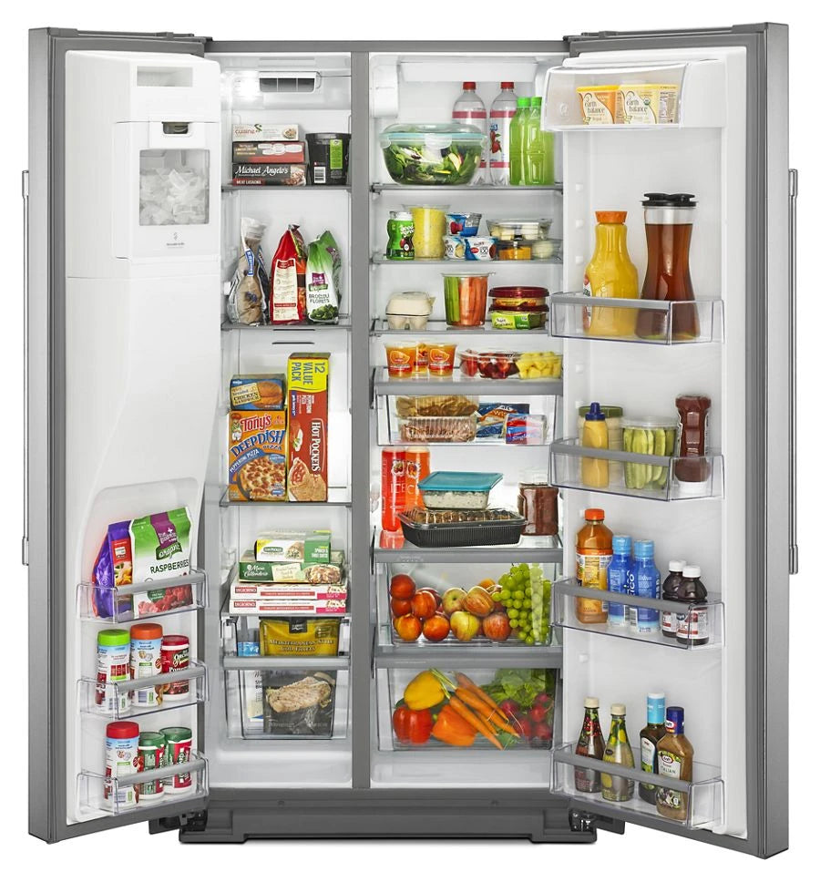 Maytag  36- Inch Wide Counter Depth Side-by-side Refrigerator- 21 Cu. Ft. - Fingerprint Resistant Stainless Steel (MSC21C6MFZ)