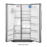 Maytag  36- Inch Wide Counter Depth Side-by-side Refrigerator- 21 Cu. Ft. - Fingerprint Resistant Stainless Steel (MSC21C6MFZ)